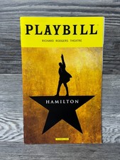 HAMILTON, RICHARD RODGERS THEATRE, JANUARY 2018, BROADWAY PLAYBILL