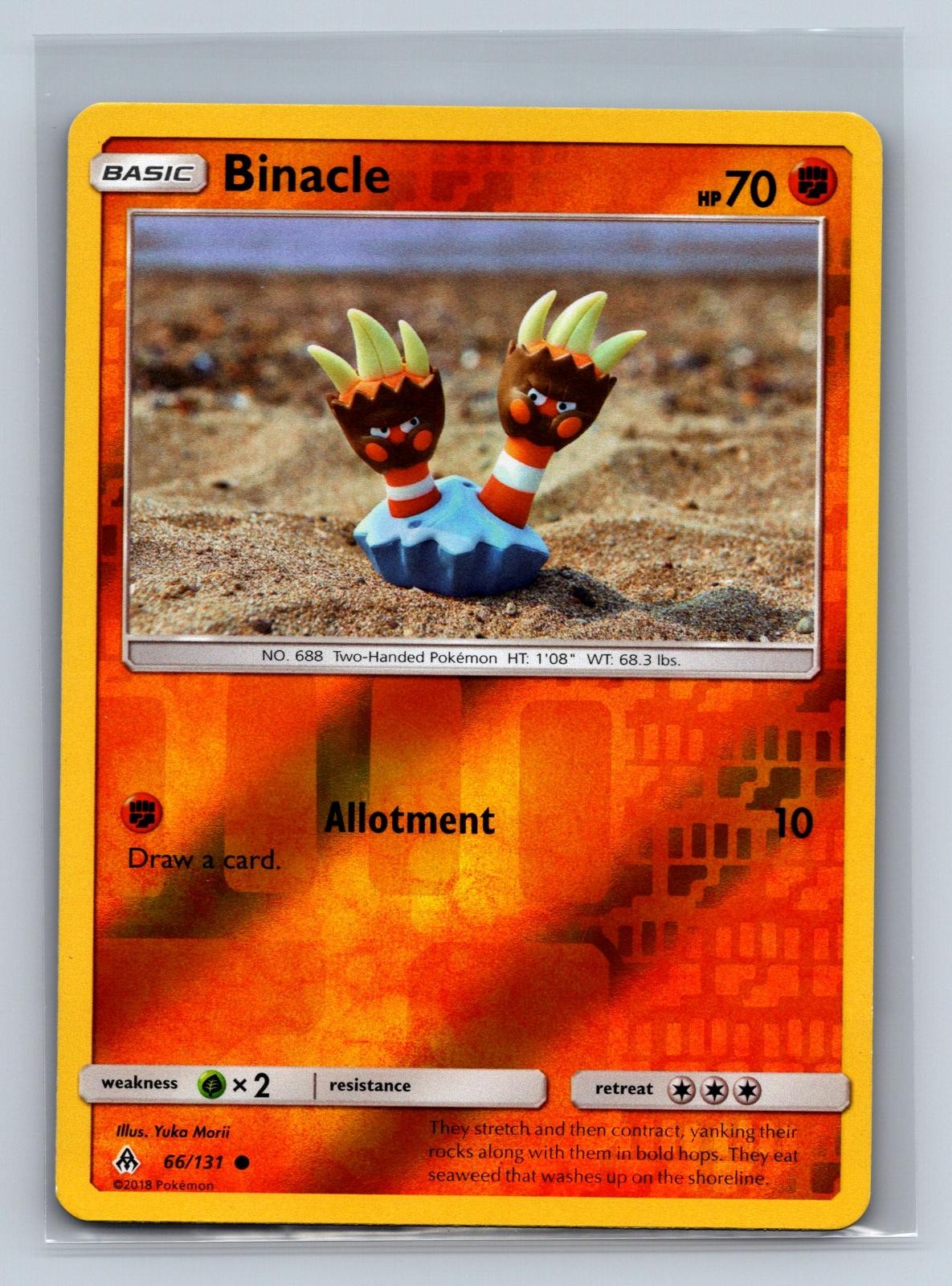 Binacle 66/131 Common Forbidden Light Pokemon Reverse Holo NM/M 730b-1
