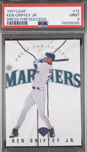 1997 Leaf - Dress for Success Ken Griffey Jr / 3500 - PSA 9