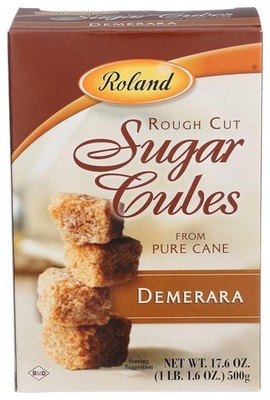 Demerara Rough Cut Brown Sugar Cubes, Specialty Imported Food, 17.6Ounce Box, P