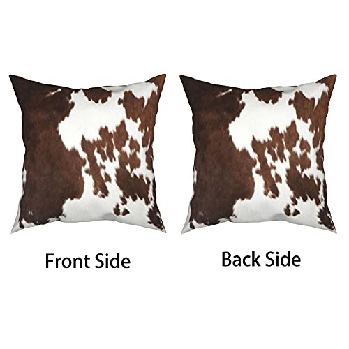 Western Kuh Druck Kissenbezüge 2 20" x 20" (2er Pack) Rindsleder Kissenbezug - Bild 2 von 7