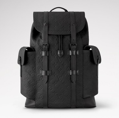 Louis vuitton Christopher MM rucksach Schwarz Leder Wie Neu