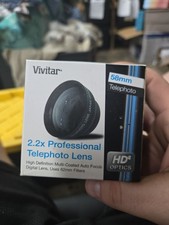 Vivitar High Definition Lens 2.2X Telephoto 58mm Professional Lens Canon Nikon