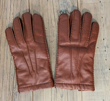 Vintage Aris Luxury Large Soft Leather Gloves Cashmere Lined Winter Driving EUC