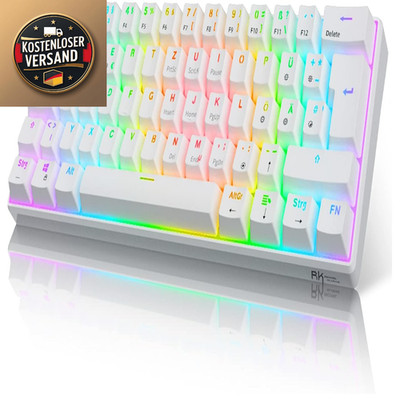 RK ROYAL KLUDGE RK61 RGB 60 Tastatur Bluetooth Wireless Gaming