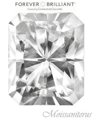 Genuine 9x7mm Forever Brilliant Radiant Moissanite =2.7 CT Dia W/ Certificate