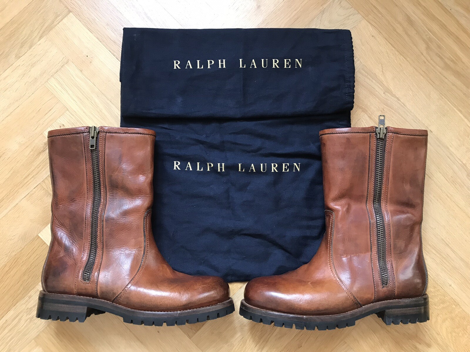 3. Ralph Lauren Vachetta invierno bota botas piel 44 marrón forradas nuevo 3. Ralph Lauren Vachetta invierno bota botas piel 44 marrón forradas nuevo