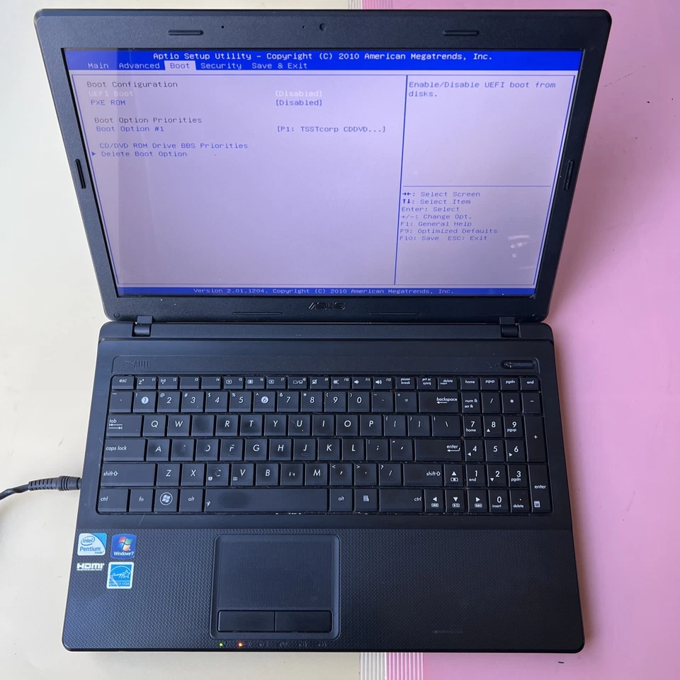 ASUS X54C 15.6" Intel Pentium B960 2.20Ghz 4GB RAM 0GB HDD PARTS OR Repair - Image 3 of 4