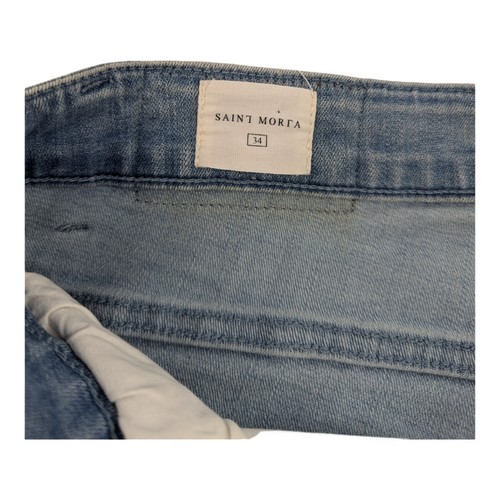 Saint Morta Size 34 Jeans Skinny Jogger Blue Pants Culture Kings Zip - Picture 2 of 11