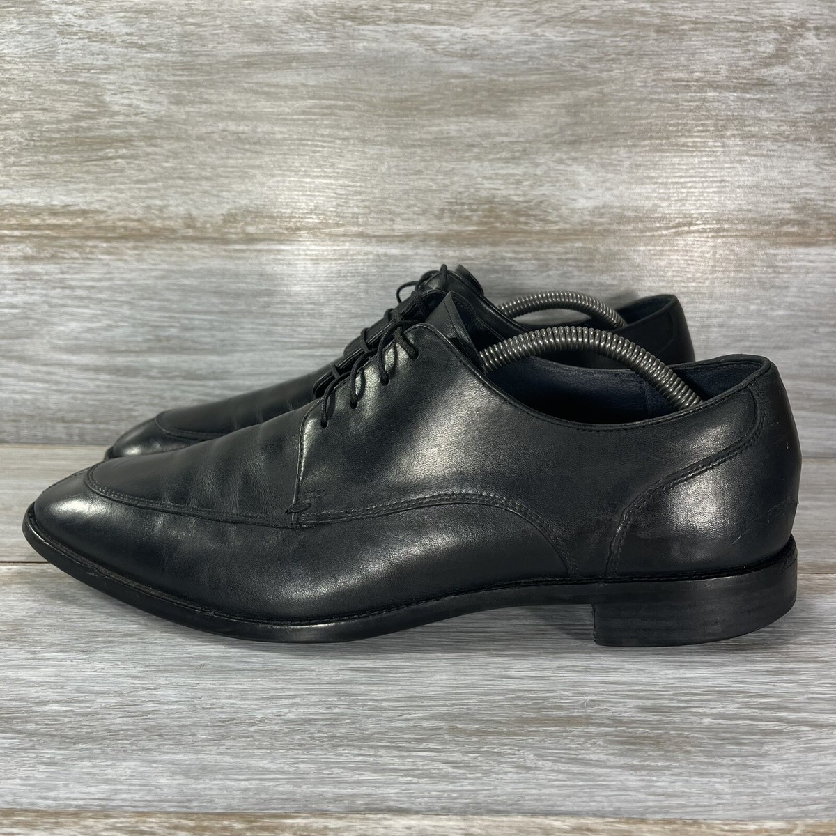 Cole Haan Mens Grand OS Black Leathers Split Toe Oxford  display picture 2
