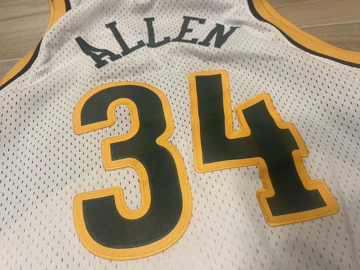 【新品未使用】Nike Sonics RAY ALLEN ジャージ Seattle Super Sonics Nike Vintage Jersey Ray Allen # 34