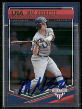Mac Guscette Signed 2018 Panini USA Baseball Longevity IP Auto #59