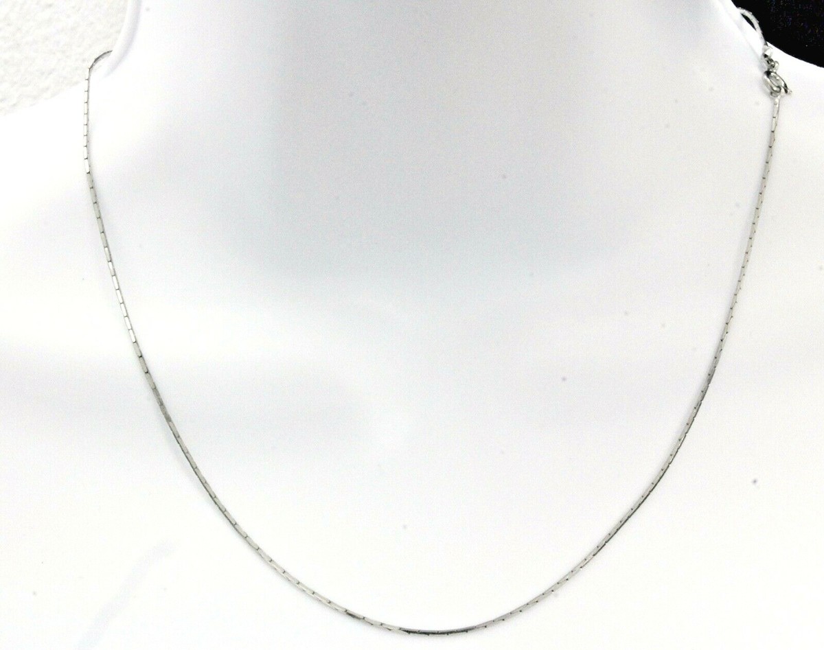925 Sterling Silver Cardano Italian Chain Necklace 0.9mm 18
