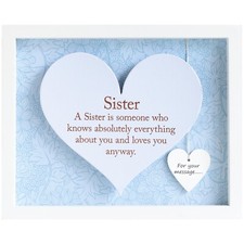 Image of Said with Sentiment Heart Frame - Sister