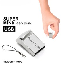 Mini Metal USB Flash Drive 8GB 16GB 32GB 64GB Personalise Pen Drive U Disk Gift