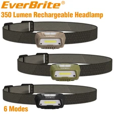 EverBrite 6 Modes Rechargeable Headlamp LED Bright Motion Sensor Head Lamp Light