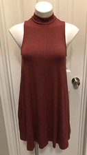 Urban Outfitters Silence + Noise Womens Sleeveless Mock Neck Dress Sz XSmall