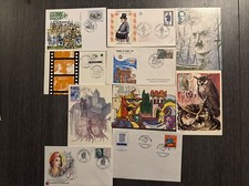 10 Timbre France Lot de FDC enveloppes