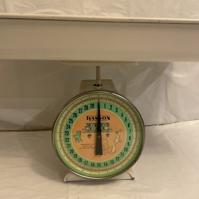 ヴィンテージ HANSON ハンソン社のベビー用体重計1930's 飾り物希少品 ヴィンテージ HANSON ハンソン社のベビー用体重計1930´s 飾り物