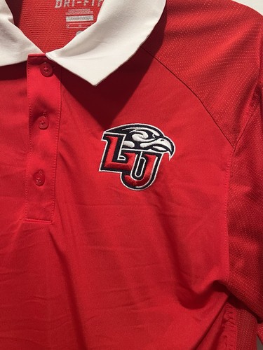 Nike Dri-Fit Liberty Univerty Flames Polo ASUN Red Shirt Football Men’s Size M - Picture 6 of 7