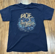 VTG Moe. Band Short Sleeve T Shirt Navy All Size S-5XL AM728