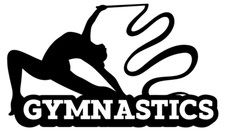 Gymnastics Vinyl Decal Car Truck Laptop Gymnasts Sticker