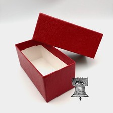Coin Holder Storage Box 4.5x2x2 Red SINGLE ROW for 2x2 Flip Snap Capsule Case