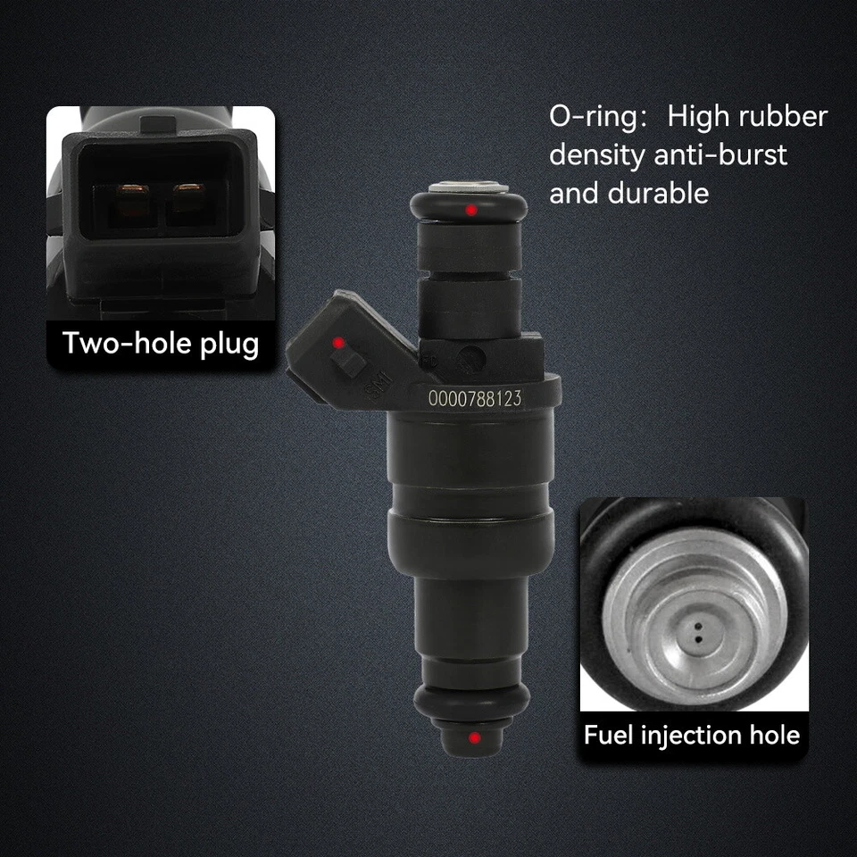 Inyectores de combustible para Mercedes-Benz C230 1999-2000 SLK230 1998-2000 2,3 L 4 PIEZAS Foto 2 de 4