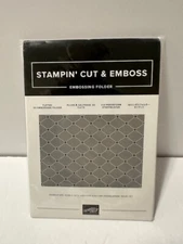 Stampin Up TUFTED Embossing Folder 151785 Card Making Quilt Appearance NEW