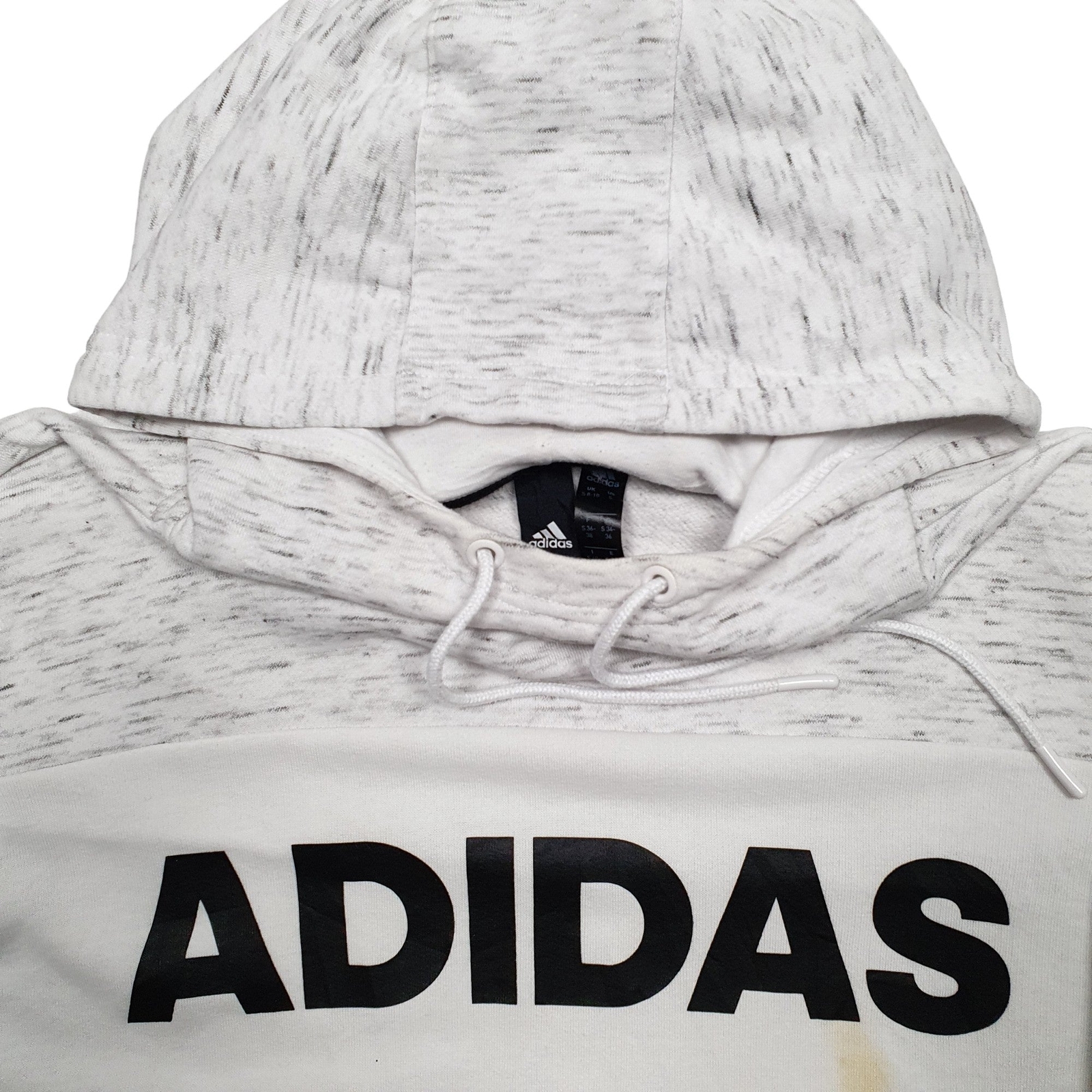 ADIDAS Hoodie Spellout Jumper Sweatshirt Mens S image 2