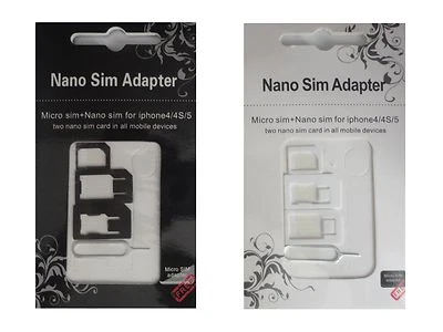 UNIVERSAL Sim Card Karten Adapter Nano Micro Nadel HANDY TABLET COMPUTER TAB Z12 - Bild 1 von 4
