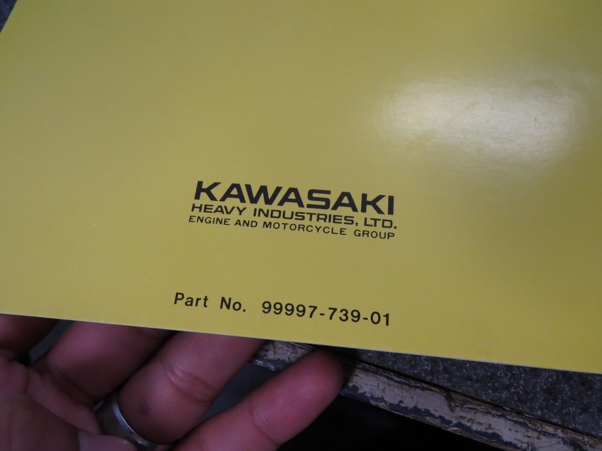 Kawasaki Factory Assembly Preparation Manual 1977 KX125 A3 99997