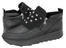 Womens  s GEOX D GENDRY A Black Leather Casual Shoes SIZE 38 US 7.5 