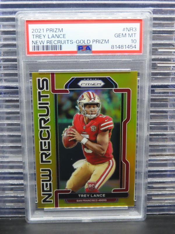 Trey Lance Panini Prizm New Recruits #NR3 Gold