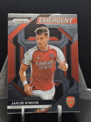 2023-24 Panini Prizm Premier League Emergent Jakub Kiwior #8 Arsenal