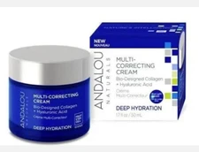 Andalou Naturals - Deep Hydration Multi-Correcting Cream - 1.7 oz - New In Box