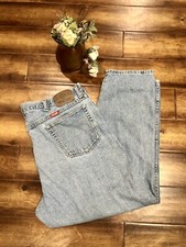 VTG Wrangler Men's Denim Light Blue Jeans Made In USA Tag Sz 42 X 30