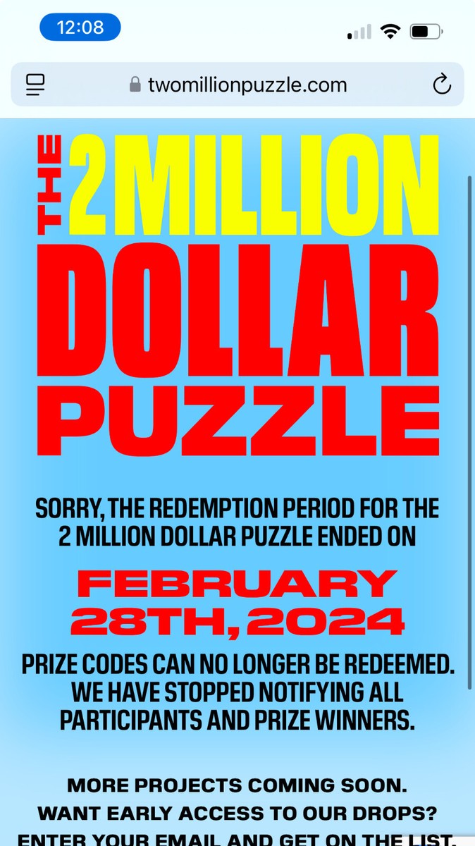 The 2 Million Dollar Puzzle by MSCHF, NEW NIP Sealed, 500 Pieces