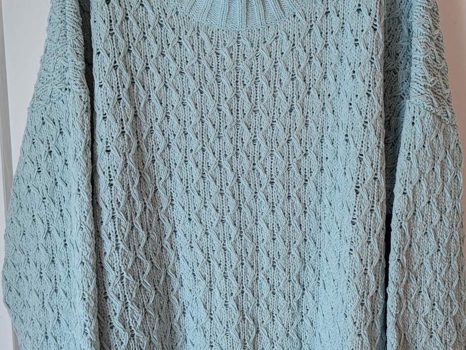 Seven7 Women's XXL Mint Green Long Sleeve Sweater Knit Casual Preppy eBay