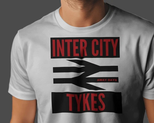 INTER CITY TYKES Away Days T-Shirt | Barnsley Hooligan Firm Reds Tykes Colliers 