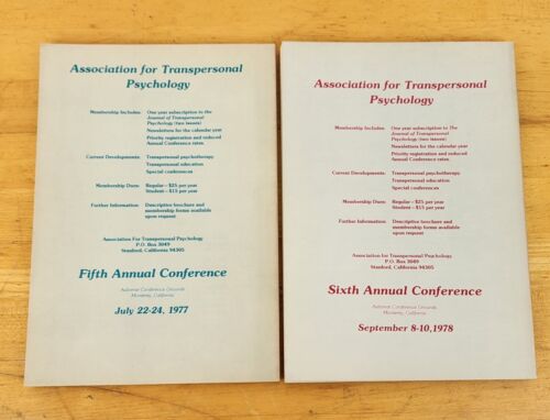 The Journal Of Transpersonal Psychology - Spiritual Psychotherapy Vol 1-2 1977 - Picture 2 of 6