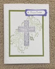 Happy Easter cross card kit of 10 made w/ Stampin' Up!