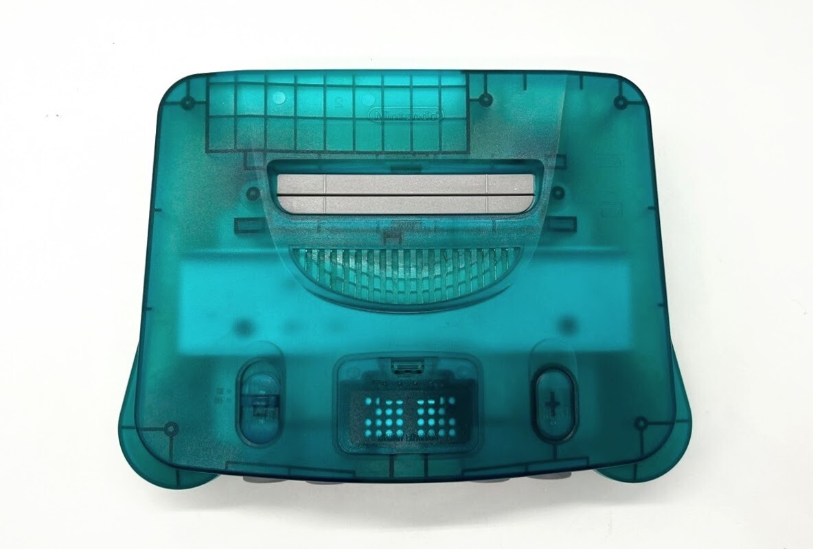 Nintendo 64 Clear Blue Console NUS-001 Controller NUS-005 Nintendo 64 Clear Blue Console NUS-001 Controller NUS-005
