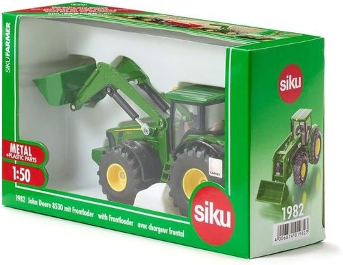 siku 1982, John Deere with Front Loader, 1:50, Metal/Plastic, Green, Multifuncti - Foto 4 di 9