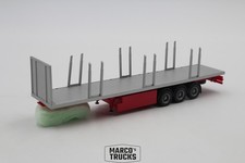 Herpa Runge trailer 3-axle silver/red 1/87 /H27804