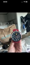 Scuderia Ferrari Men’s Chronograph Quartz Watch 45mm Black Dial Red Strap
