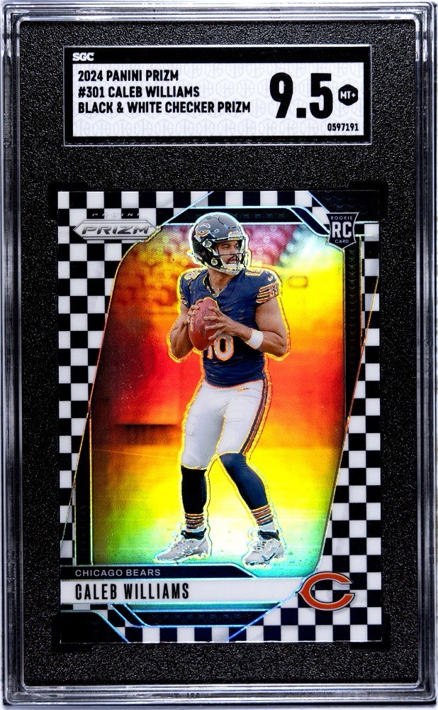 2024 Panini Prizm - Rookies Caleb Williams #301 Black & White Checker SGC 9.5!