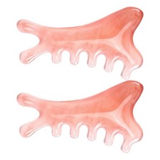2 Pcs Scalp Meridian Massage Comb Massager Gua Sha Tools Hair Brush