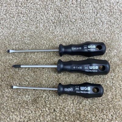 WGB Das Werkzeug 3pc. Screwdriver Set Nice Condition