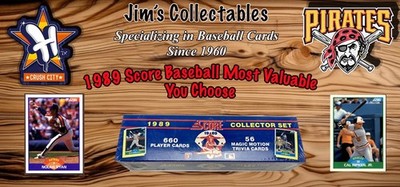 1989 Score Baseball Most Valuable Cards You Choose | eBay